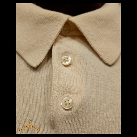 Brooks Brothers Sweater - Polo Style, XL, Long Sleeves, Cream/Ivory Colored, EUC - Picture 4 of 6
